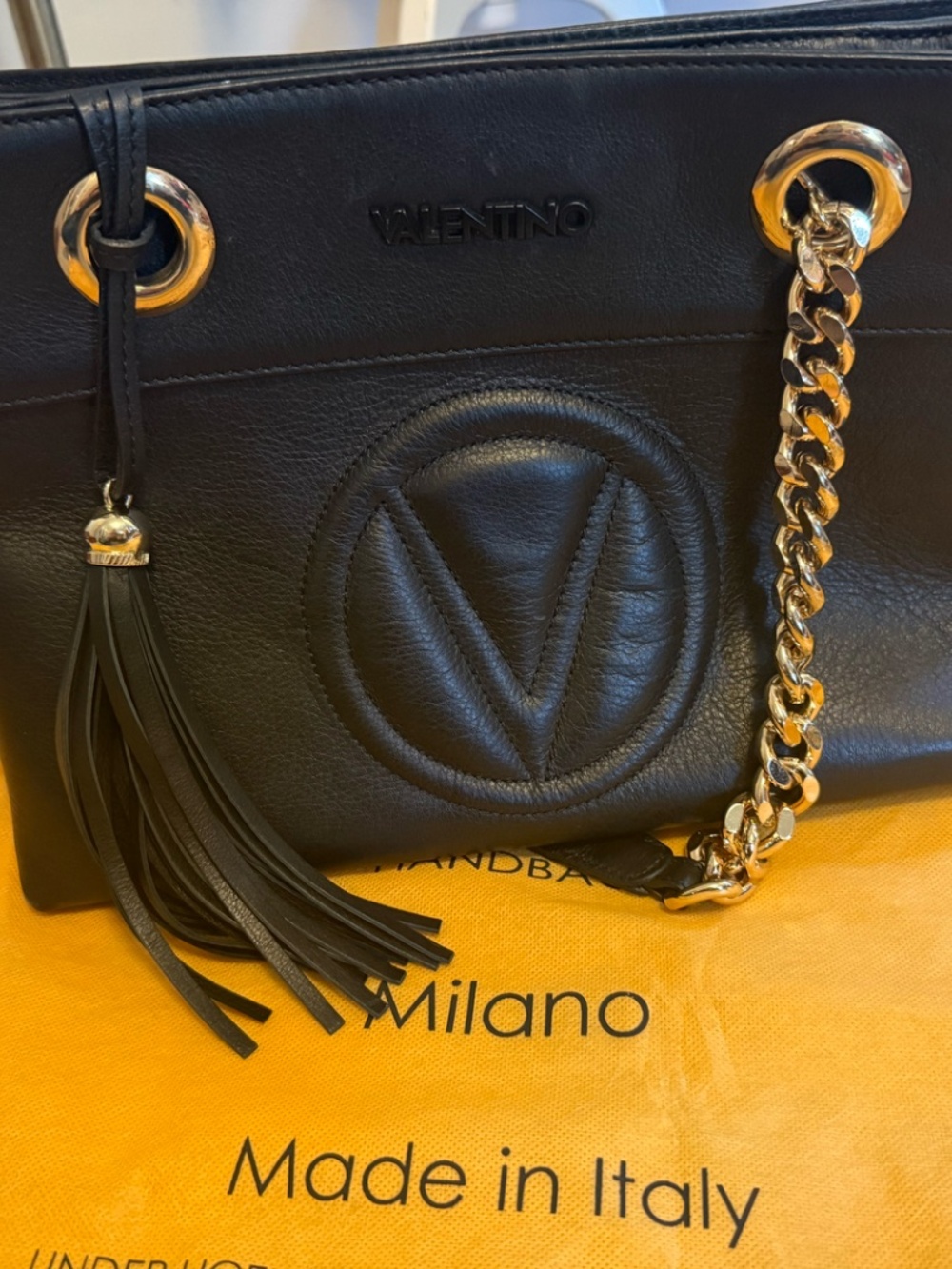 Mario Valentino Black Leather Purse- please read description
